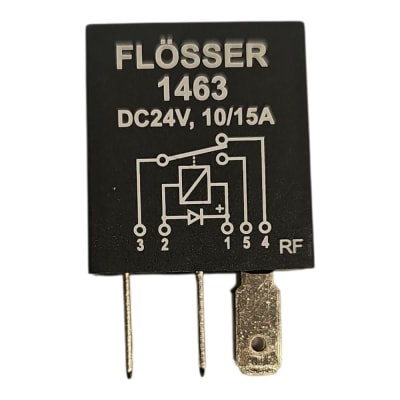 MICRO RELAY 24V 5/10A 5 PATAS FLOSSER