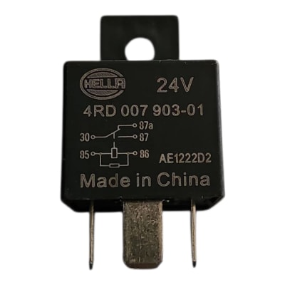 RELAY 24V 5 PATAS 87A CON DIODO CON RESISTENCIA HELLA