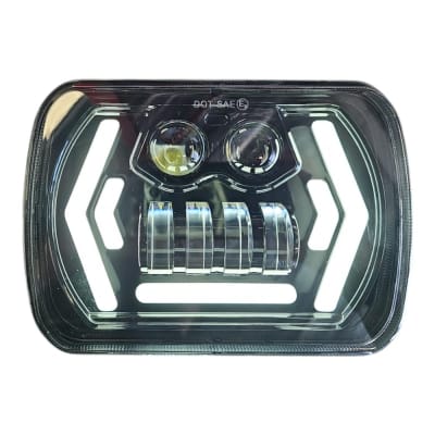 OPTICO LED RECTANGULAR FLECHA BLACK