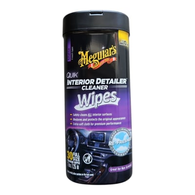 QUIK INTERIOR DETAILER CLEANER WIPES MEGUIARS