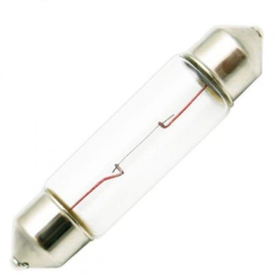 AMPOLLETA TUBO 12V 6W FOCUS 39MM