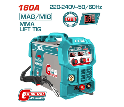 SOLDADORA INVERTER 160A MAG/MIG/MMA/TIG TOTAL1