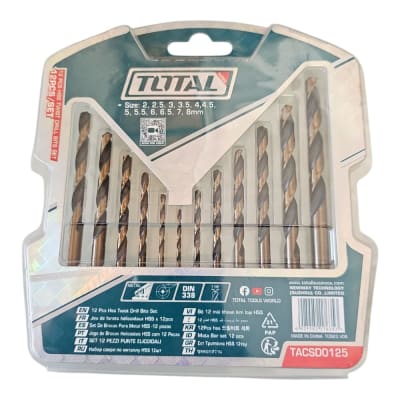 BROCAS PARA METAL 12PCS TOTAL TACSD01251