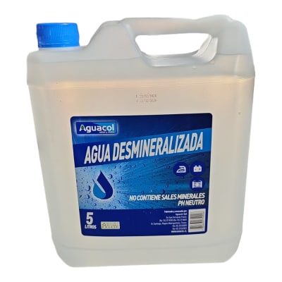 AGUA DESMINERALIZADA AGUACOL 5 LITROS