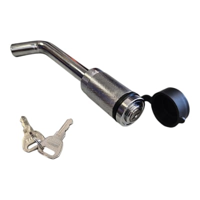 SEGURO CURVO C/LLAVE PARA GANCHO REMOLQUE