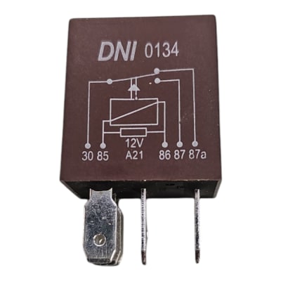MINI RELAY CON RESISTENCIA DNI 0134 12V 30/20A CON 87A1