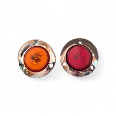 FAROL 2 PULGADAS HALO CON CROMO APERNADO 12/24V1