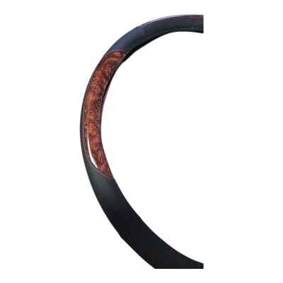 CUBRE VOLANTE CAMION 45CM NEGRO/MADERA1