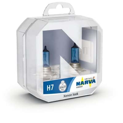 KIT AMPOLLETAS H7 12V 55W BLANCA NARVA RPW1