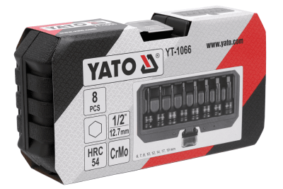 SET DADOS DE IMPACTO PUNTA HEXAGONAL LARGO 1/2