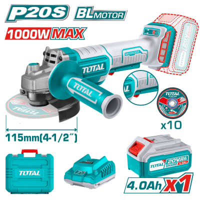 ESMERIL ANGULAR INALAMBRICO 20V 115MM TOTAL TAGLI271531