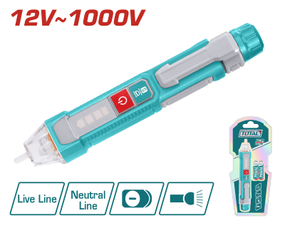 DETECTOR DE VOLTAJE 12V A 1000V TOTAL THT1000911