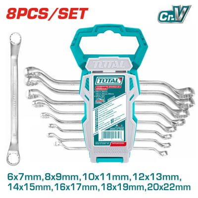 JUEGO LLAVE CORONA ACODADA 8PCS TOTAL