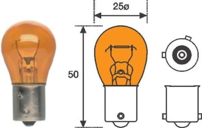 AMPOLLETA 1C P/DESCENTRADA 21W 24V1