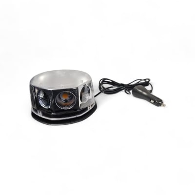 BALIZA LED AMBAR ALTA POTENCIA CON IMAN 12/24V