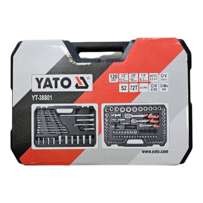SET DADOS 1/2 Y 1/4 120 PIEZAS YATO-38801