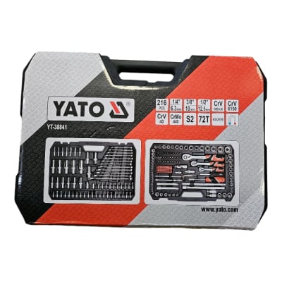 SET DADOS 216 PZS 1/2 3/8 1/4 YATO YT-38841