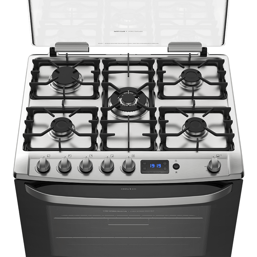 COCINA 6 HORNALLAS ELECTROLUX ACERO GLP/GNC – Triplex LTDA