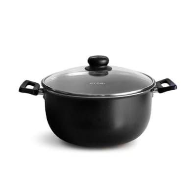 OLLA ANTIADHERENTE RECORD 22CM VIVA PLUS TAPA VIDRIO F2