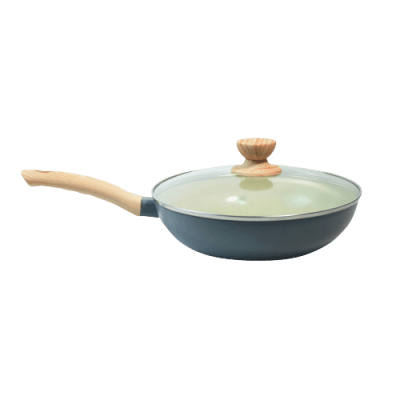 WOK RECORD WOK CERAMIC LINE WOOD 26CM TAPA VIDRIO CERAMICA