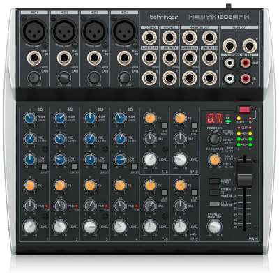 MEZCLADOR SONIDO BEHRINGER XENYX 1202SFX 12 CANALES F15.10
