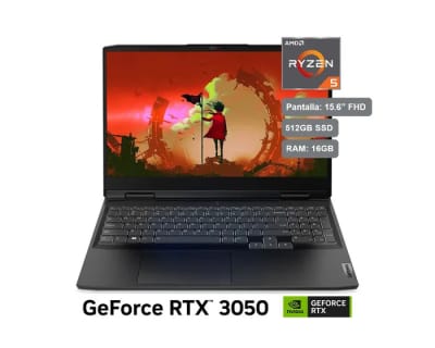 LAPTOP LENOVO GAMING RYZEN 5-6600HZ 15.6