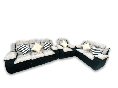 Juego De Sala CCente Tanque Reclinable 3-2-1 F152 Tela SEVILLA1