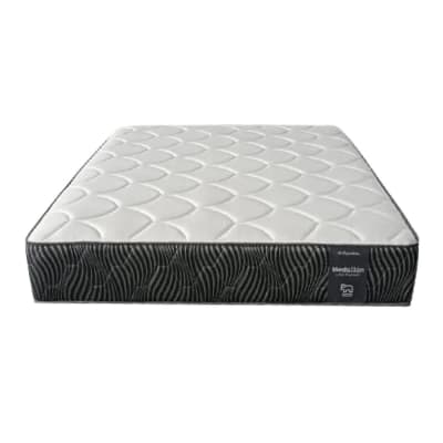 COLCHON 1.5 PLAZAS MEDALLON BLACK PARAISO RESORTE  ALMOHADA 1 PROTECTOR1