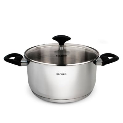 OLLA RECORD  GIA PLUS N°26 ACERO INOXIDABLE F/DIF TAPA VIDRIO1