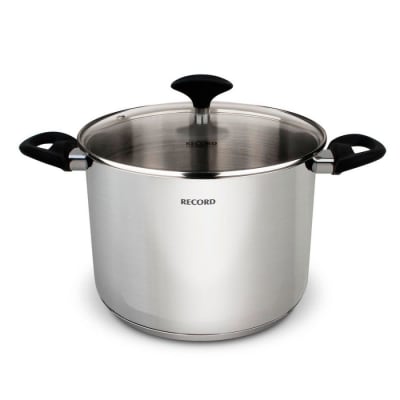 OLLA ACERO RECORD GIA PLUS 24CM ALTA ACERO INOXIDABLE F/DIF TAPA VIDRIO F1.8