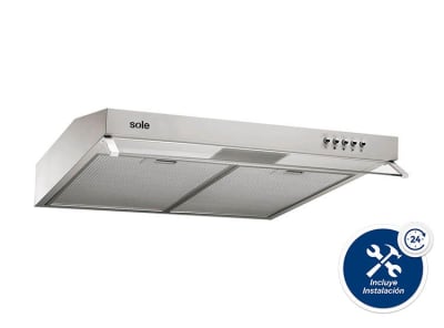 Campana Extractora Sole Ture15Co 60Cm Nueva Roma Inox F81