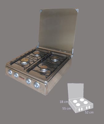 COCINA DE MESA CITECIL 846 ANYI 4H C/T DE VIDRIO CIT28 F61