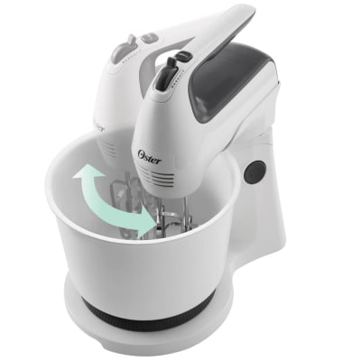 BATIDORA PEDESTAL OSTER FPSTHS3610-053 MANO Y PEDESTAL 250W 6 VELOCIDADES TAZON 3.7 LITROS F5