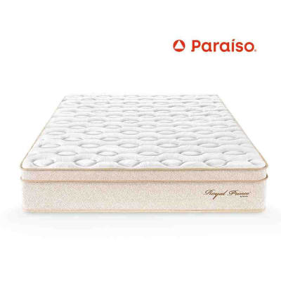 COLCHON 1.5 PLAZAS ROYAL PRINCE FIRME PARAISO RESORTE 1 ALMOHADAS VISCOELASTICA 1 PROTECTOR