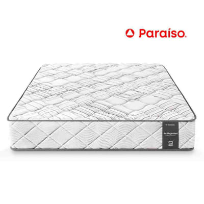 COLCHON QUEEN SU MAJESTAD DE LUJO PARAISO 230 RESORTES 2 ALMOHADAS 1 PROTECTOR