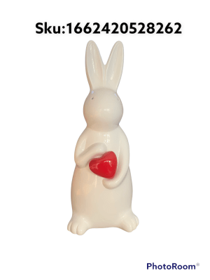 ADORNO SICCHA CONEJO 35X15X15CM DE ARCILLA