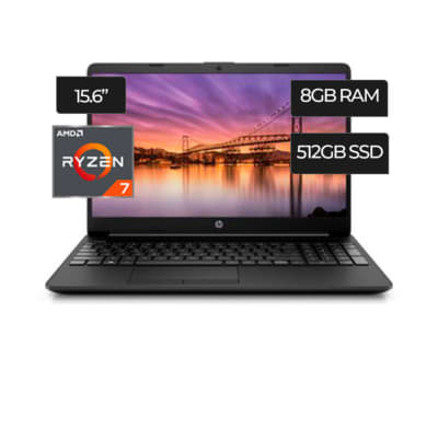 Laptop HP 15-GW0013LA Ryzen 7 3700u 8GB  512GB 15.6