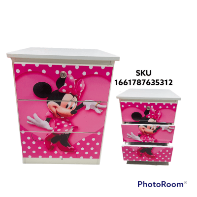 VELADOR 60CM 3 CAJONES MELAMINA SOFT 50ANX40ALTX40FDO CM F151