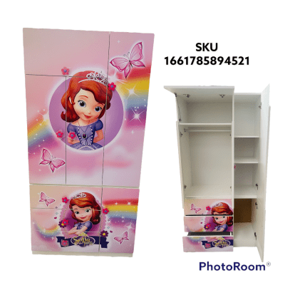 ROPERO DE MELAMINA SOFT 90CM PRINCESA