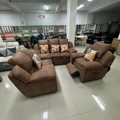 JUEGO SALA RAFA 3-2-1 RECLINABLEEN TELA1