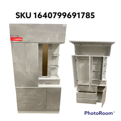 Ropero de melamina Dabascol 100x190 tocador para adulto f601