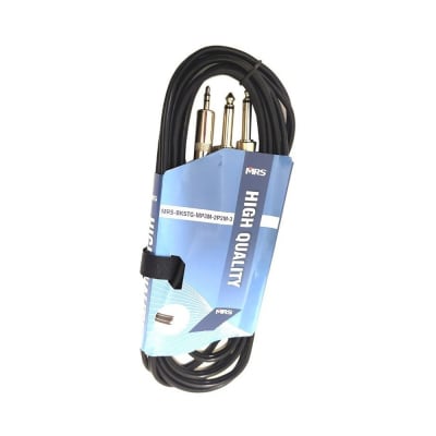 Cable MRS bkstg-mp3m-2p2m-3 balanceado mini plug a 2 plug 1/4 mono 3 m f0.8