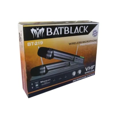MICROFONO BATBLACK BT-219 DOBLE INALAMBRICO VHF 180/270MP1