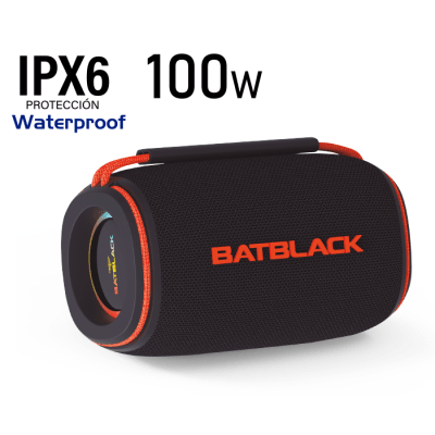 PARLANTE PORTATIL 100 WATTS  BATBLACK BT-23T2 3.7V BLUETOOTH 1500MA F1.411