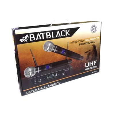 MICROFONO BATBLACK BT-SN111 DOBLE INALAMBRICO UHF 180/270MP1