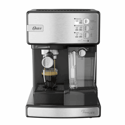 Cafetera automática de espresso plateada Oster® BVSTEM6603SS PrimaLatte™ F191