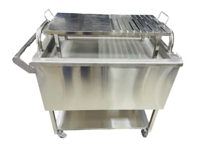 Caja China Solano con parrilla 80x50x85cm Acero inoxidable