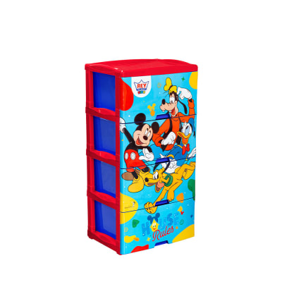COMODA PLASTICO REY BIG BOX DECORADA 4 PISOS2