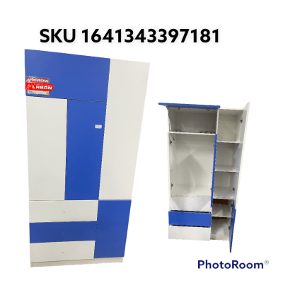 Ropero de melamina Dabascol Amaderado 90x180 cm f501