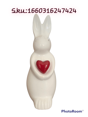 ADORNO SICCHA CONEJO 20X10X10CM CH DE ARCILLA